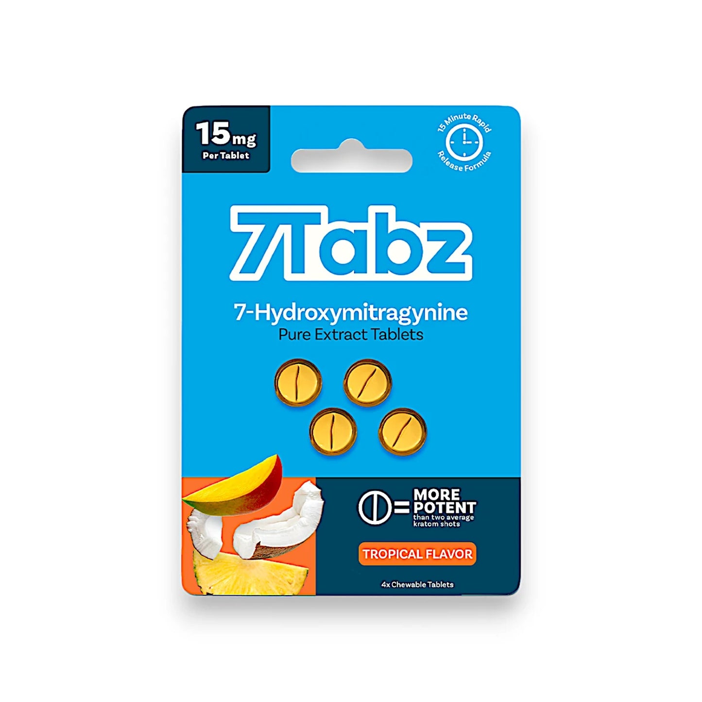 7Tabz 4 Chewable 15mg Tablets