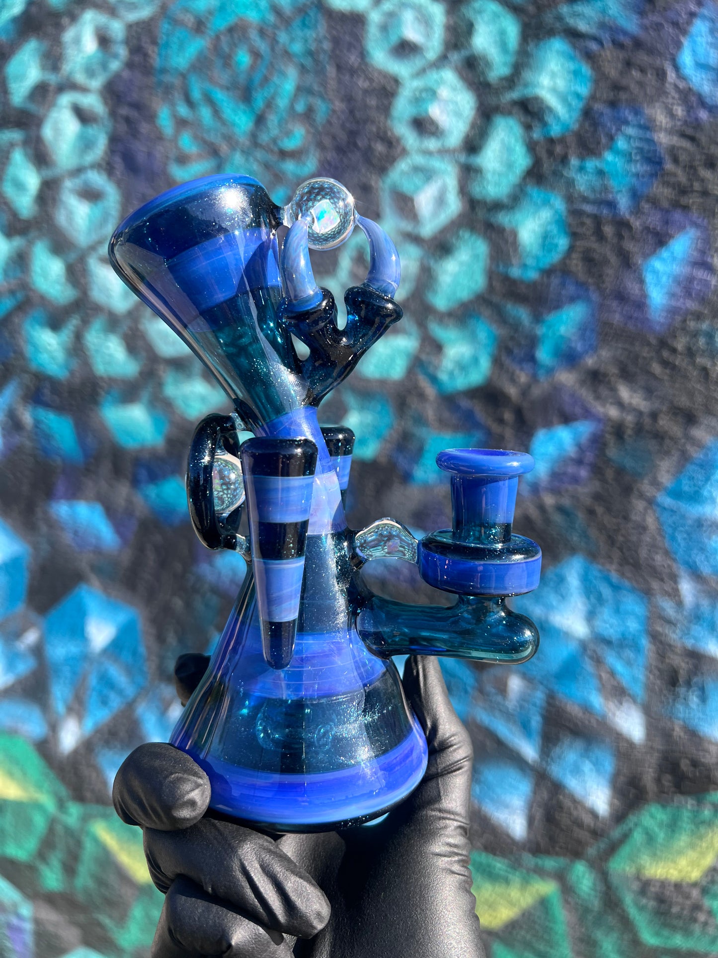 Smiley 7 Inch Mini Tube with 4 Hole Diffuser