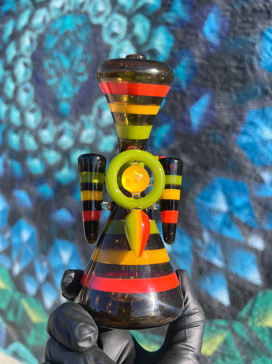 Smiley 6 Inch Mini Tube with 4 Hole Diffuser