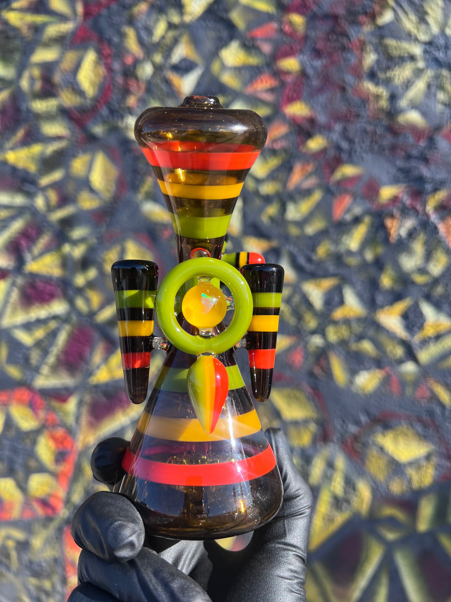 Smiley 6 Inch Mini Tube with 4 Hole Diffuser