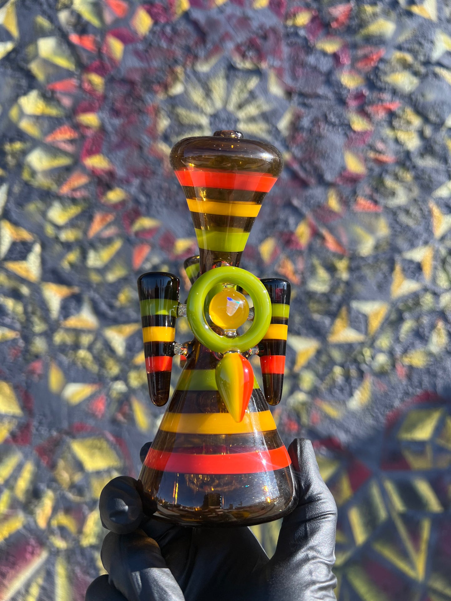 Smiley 6 Inch Mini Tube with 4 Hole Diffuser