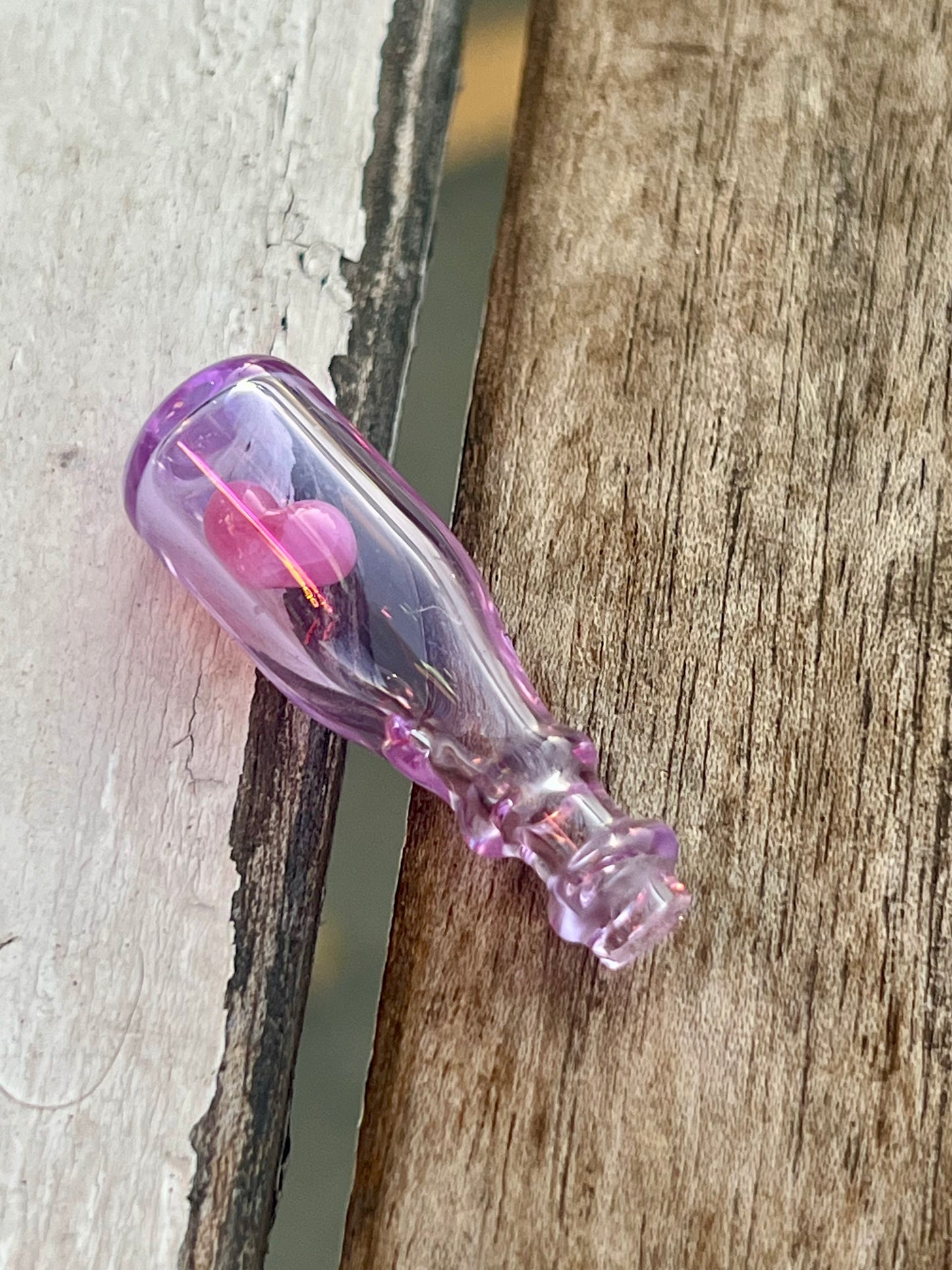 Sakibomb Pink Heart in a Bottle Puffco Peak Joystick
