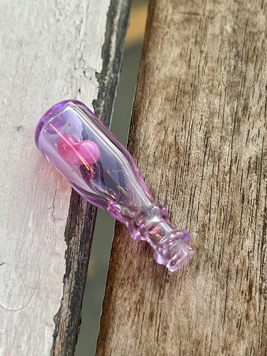 Sakibomb Pink Heart in a Bottle Puffco Peak Joystick