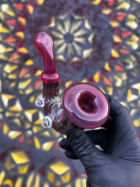 Slob Sherlock Golden Ruby over Pink Satin