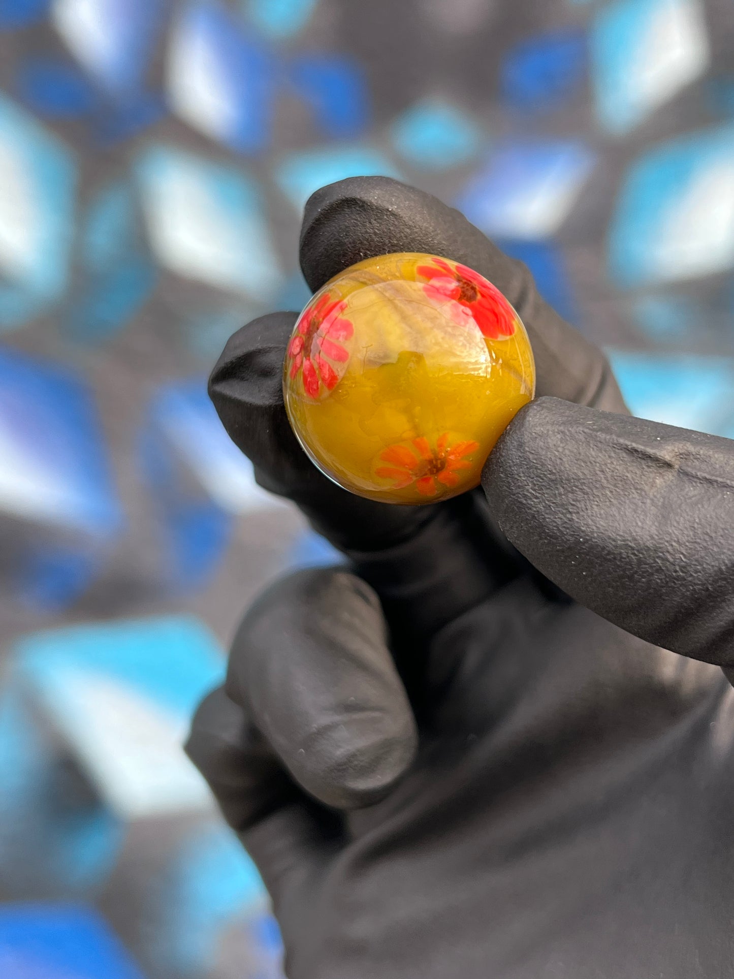 Crystal June Floral Slurper Set