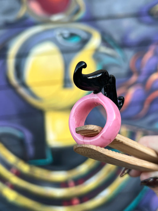 Sakibomb Mustache Joint Holder Ring # 9 Size 8