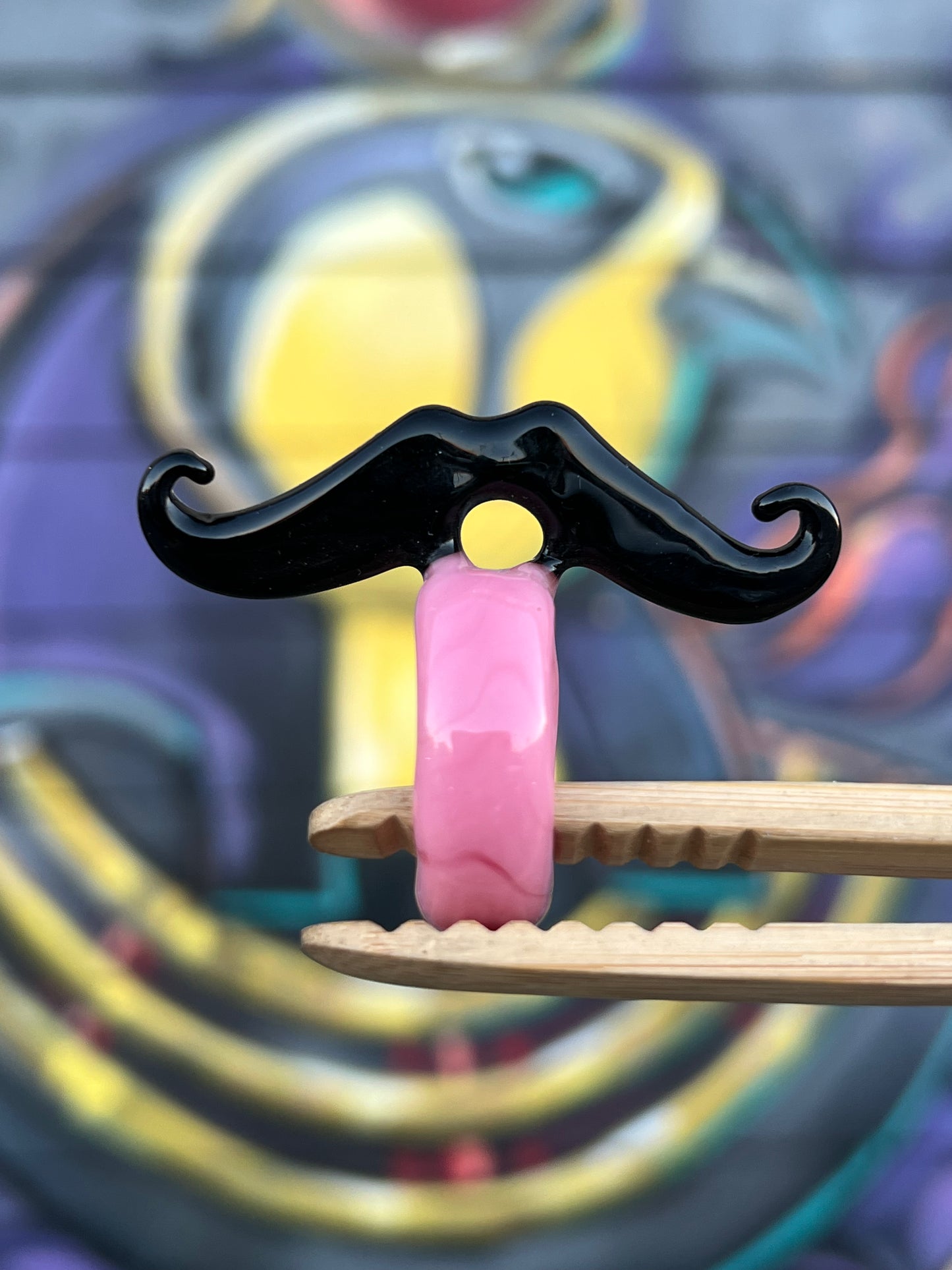 Sakibomb Mustache Joint Holder Ring # 9 Size 8