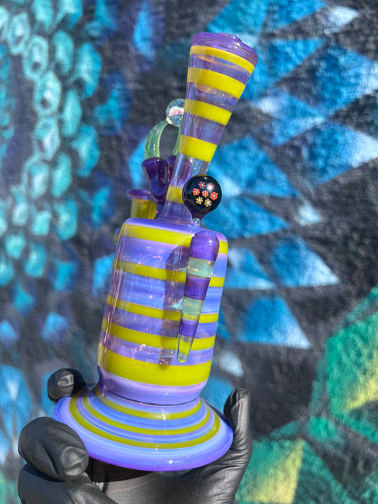 Smiley 8 Inch Purp and Green Claw