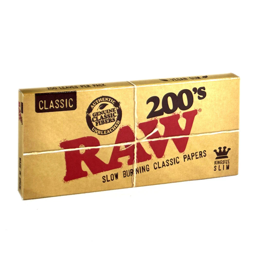 Raw Classic Kingsize 200's Rolling Papers