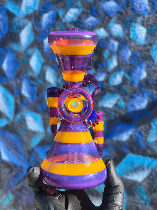 Smiley 7 Inch Mini Tube with 4 Hole Diffuser