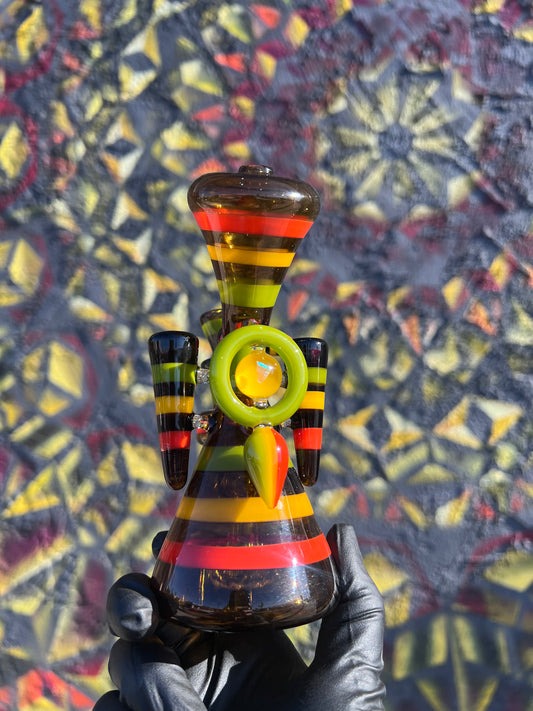 Smiley 6 Inch Mini Tube with 4 Hole Diffuser