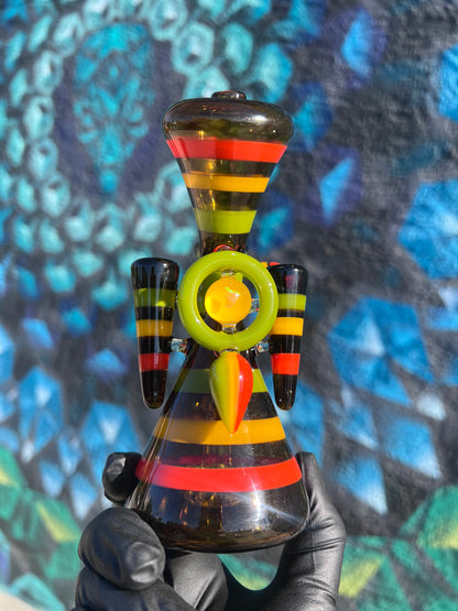 Smiley 6 Inch Mini Tube with 4 Hole Diffuser