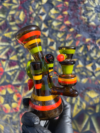 Smiley 6 Inch Mini Tube with 4 Hole Diffuser