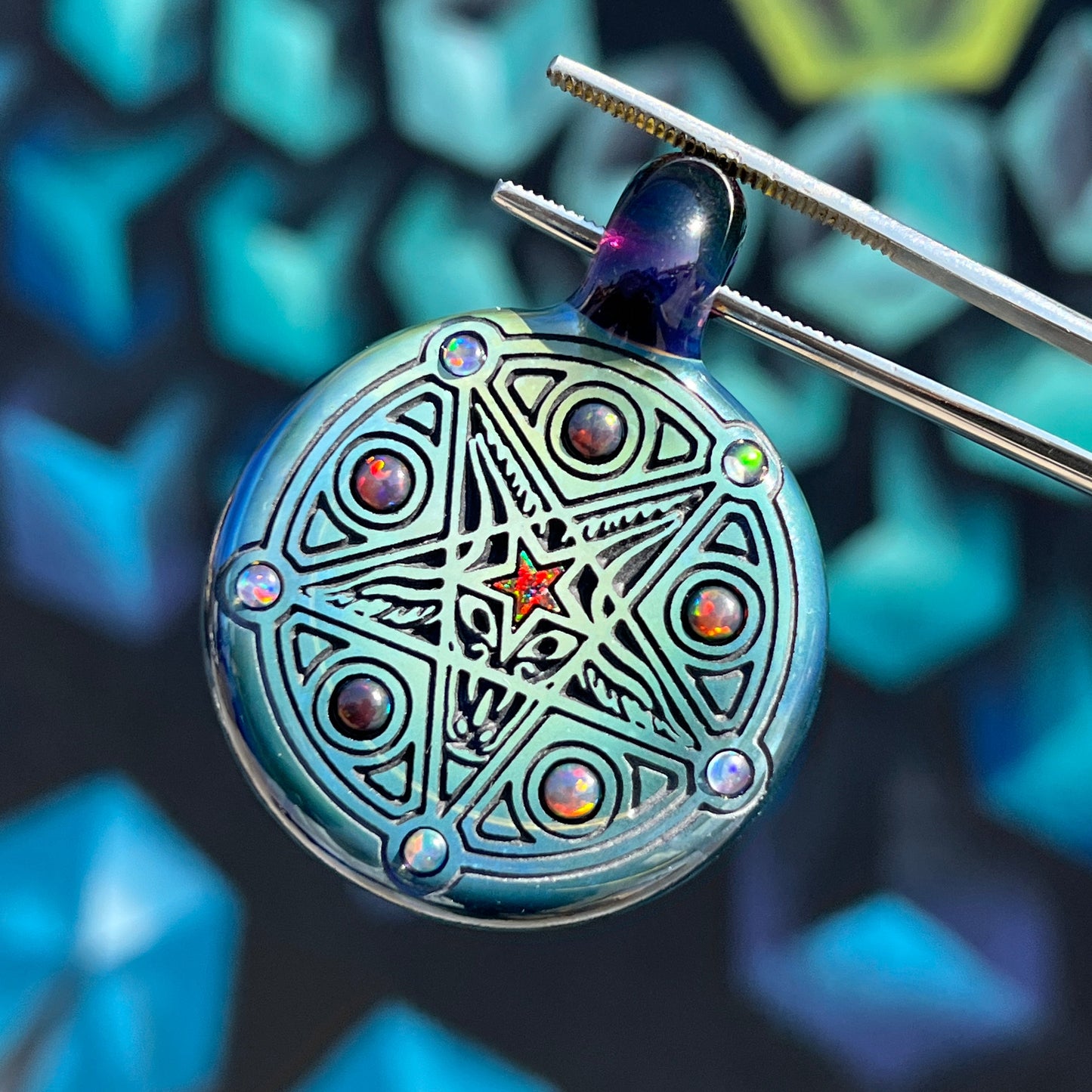 Dwreck Eleven Of Opal Pendant