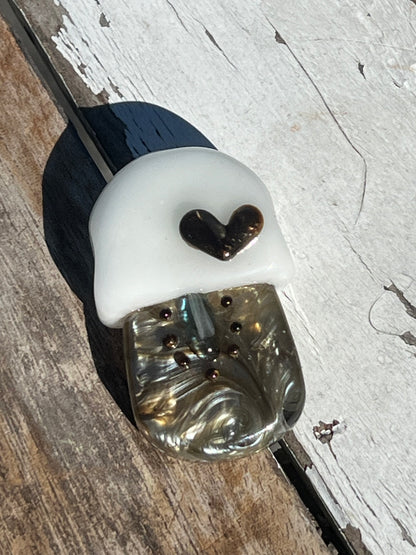 Sakibomb Electrum Kiwi Pendant