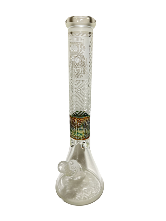 Cheech Glass 17'' Sandblasted Robot Beaker