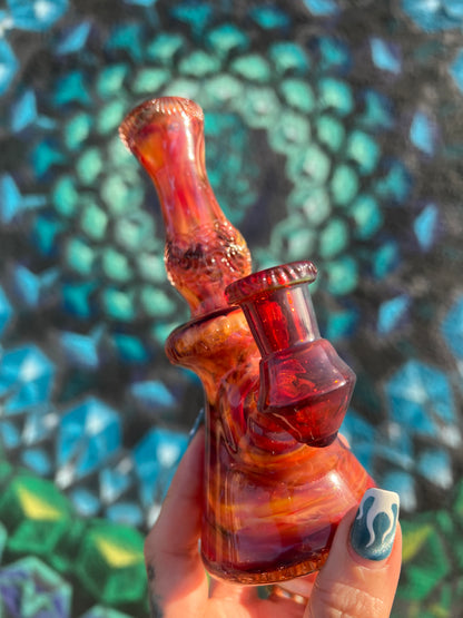 Hensley 10mm Amber Purple Poison Bottle