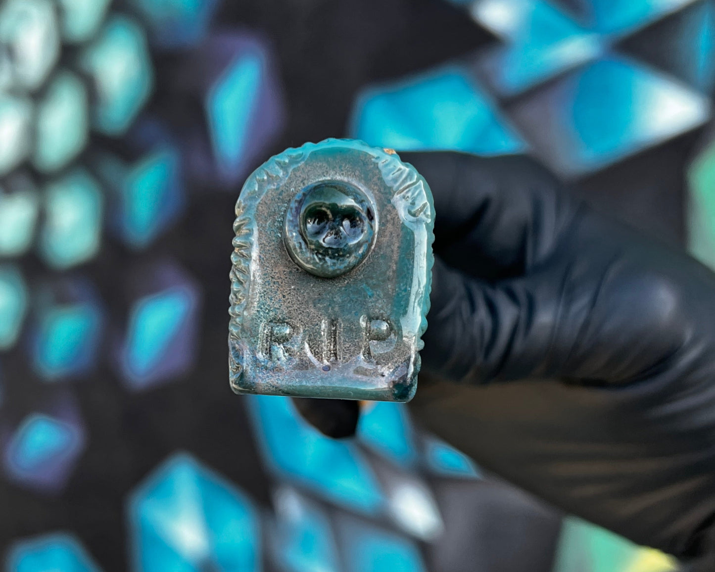 Hensley RIP Tombstone Pendant