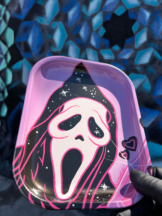 Ghost Face Pink Mini Tray