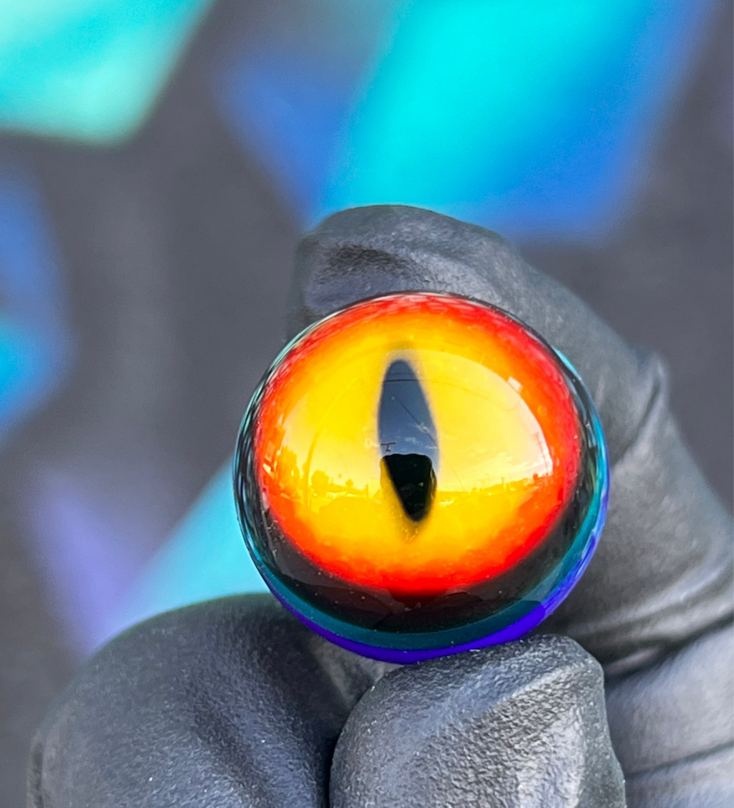 Mike Luna 10mm Orb with Dragon eye marble (Peli case included)