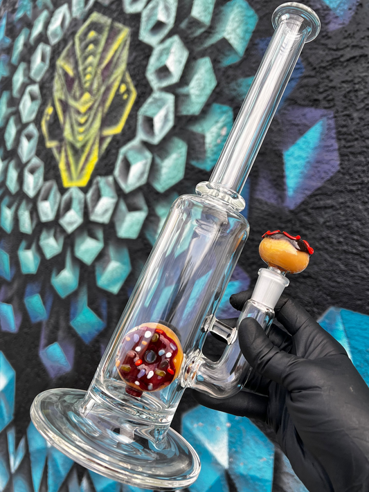 KGB Glass Stemless Donut Tube #1