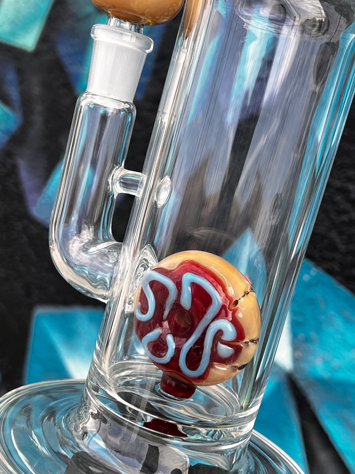 KGB Glass Stemless Donut Tube #1