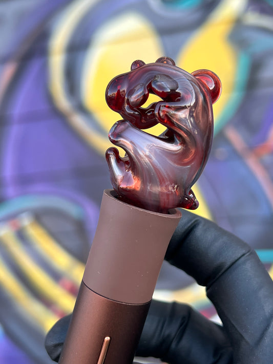 Nap Glass Pivot Purple Ruby Electrum Tentacle Top