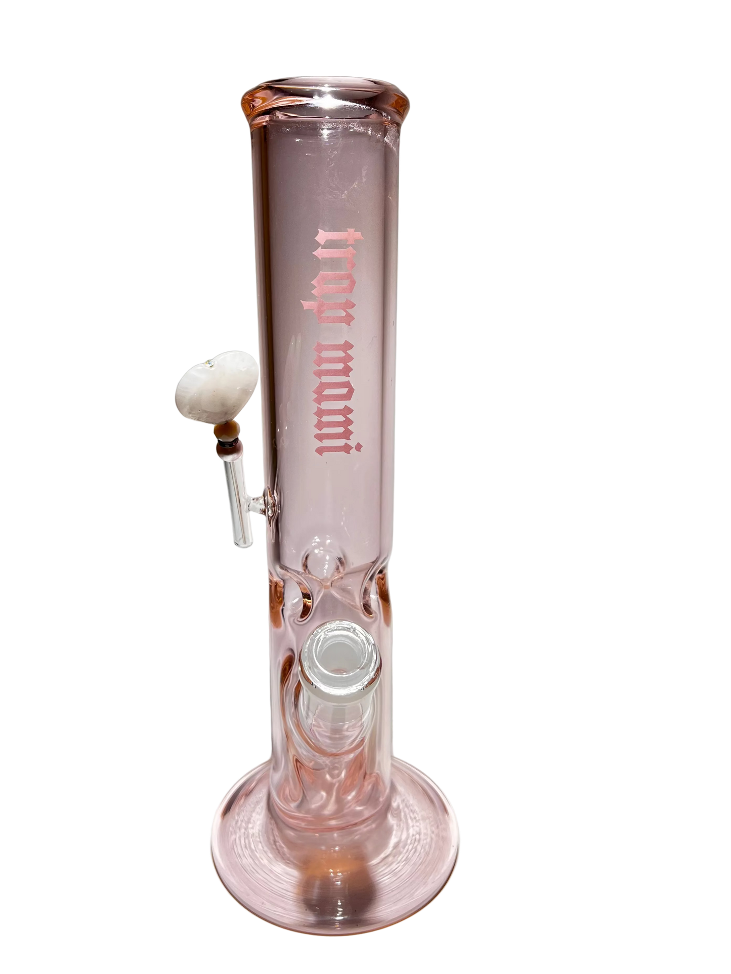 Trap Mamí  Pink Tube with Pink Quartz Heart Poker