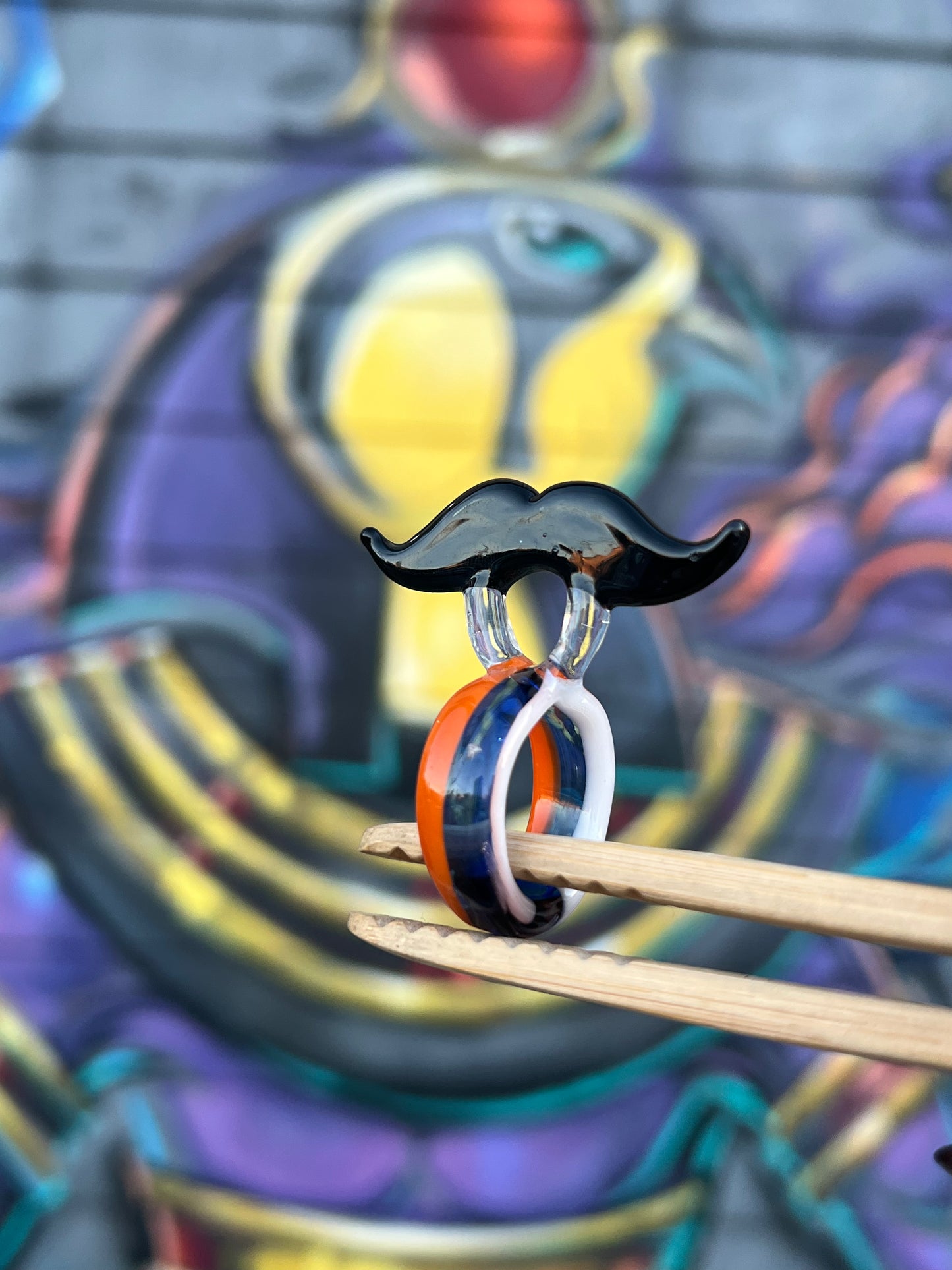 SakiBomb Mustache Joint Holder Ring # 5 Size 8
