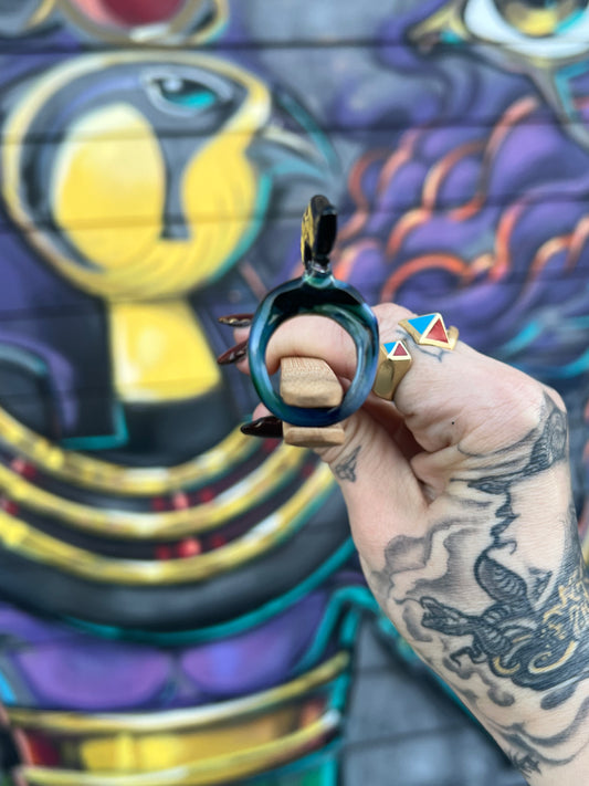 Sakibomb Mustache Joint Holder Ring # 6 Size7