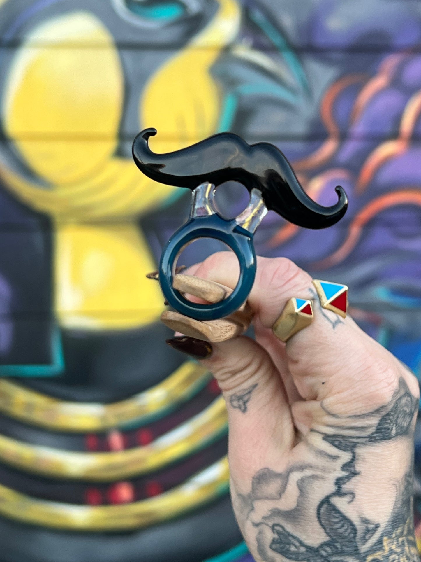 Sakibomb Mustache Joint Holder Ring #1 Size 5.5