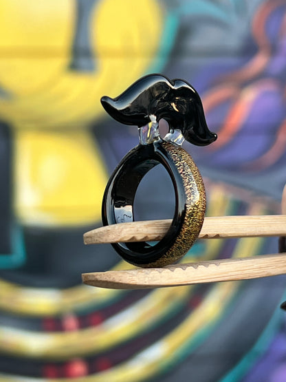 Sakibomb  Mustache Joint Holder Ring # 10 Size 9