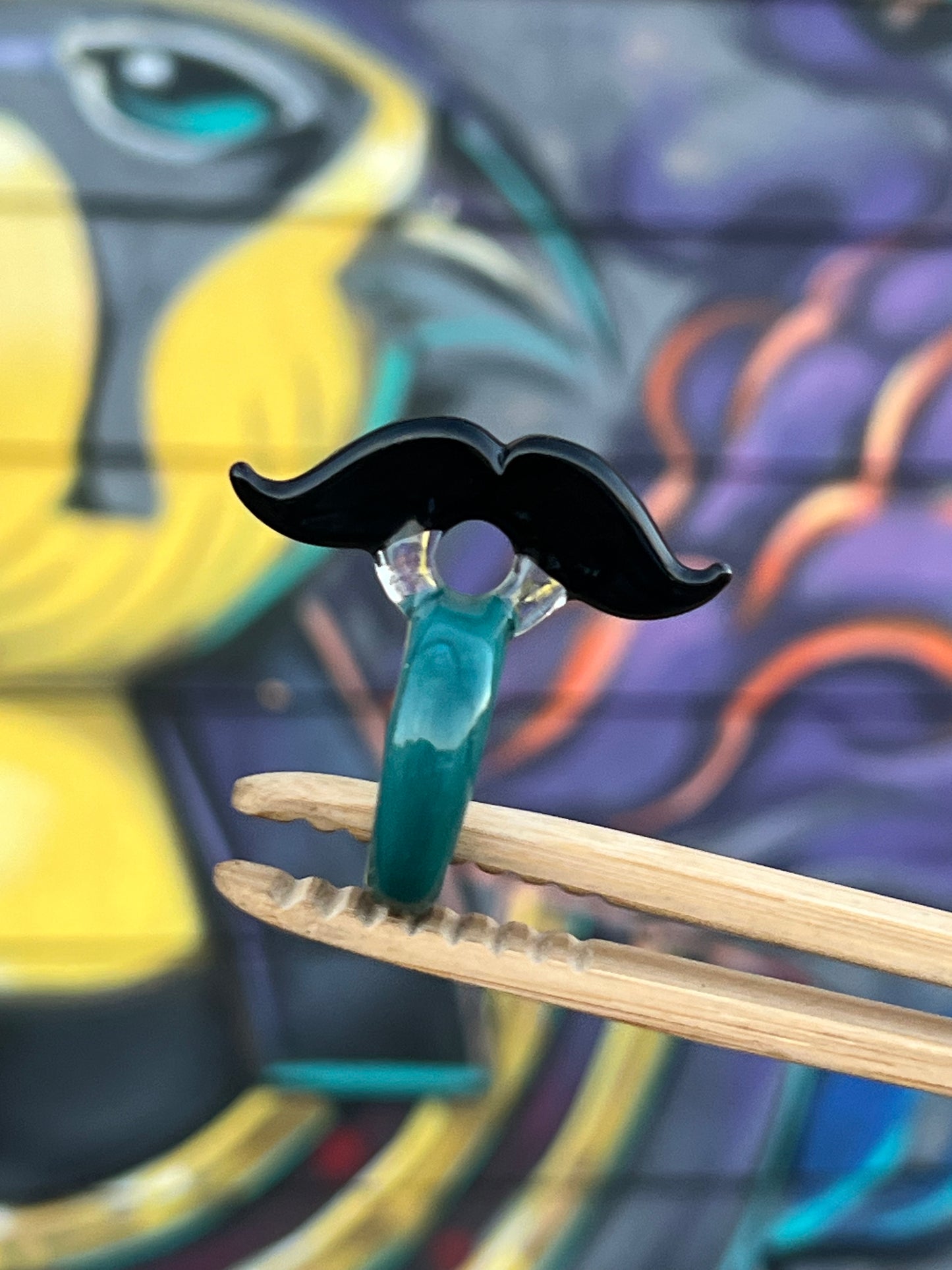 Sakibomb Mustache Joint Holder Ring # 15 Size 8