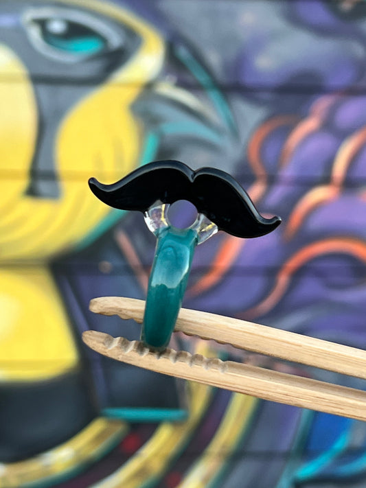 Sakibomb Mustache Joint Holder Ring # 15 Size 8