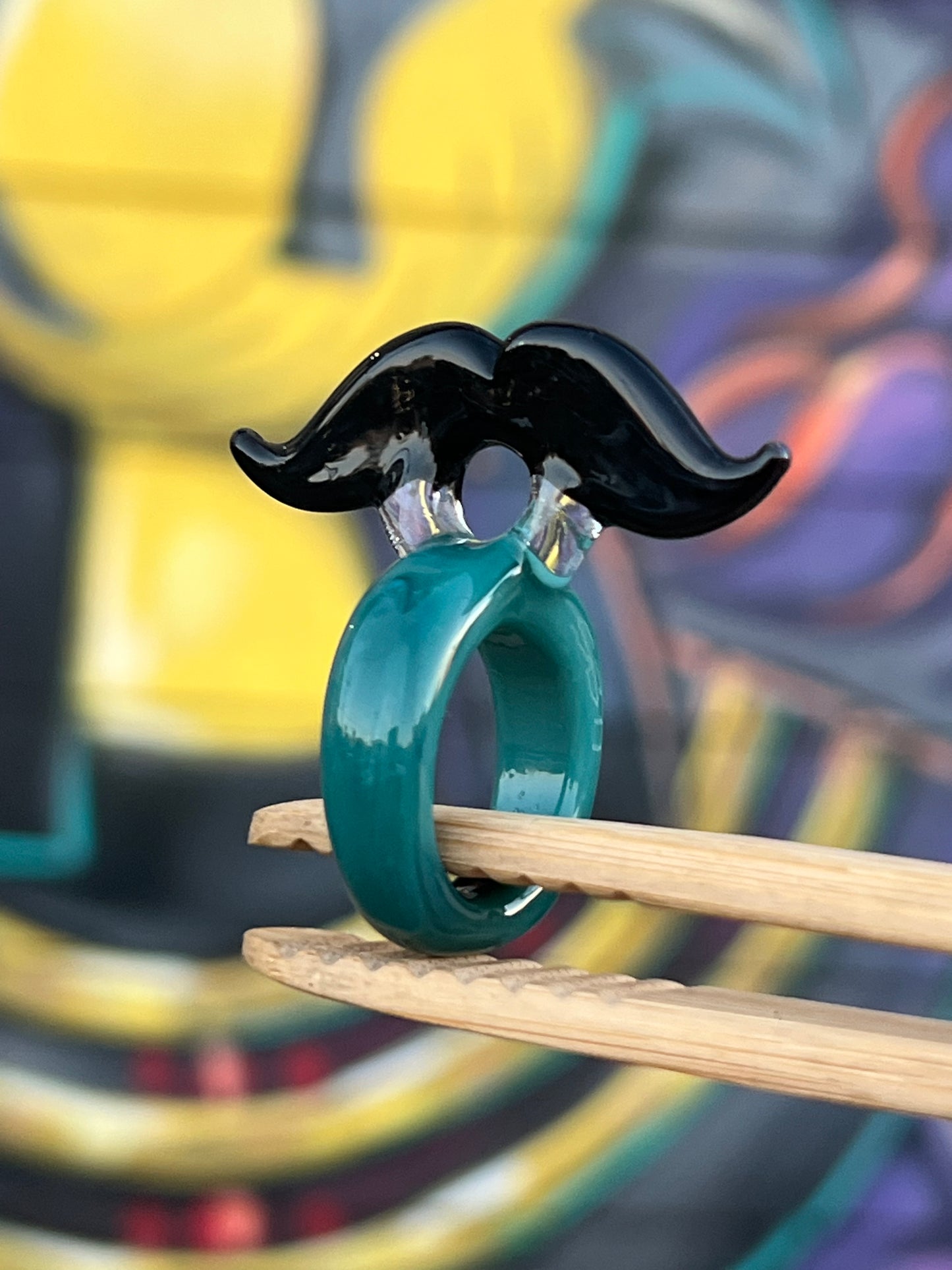 Sakibomb Mustache Joint Holder Ring # 14 Size 8