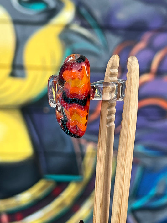 SakiBomb Bow Glass Ring # 7 Size 4