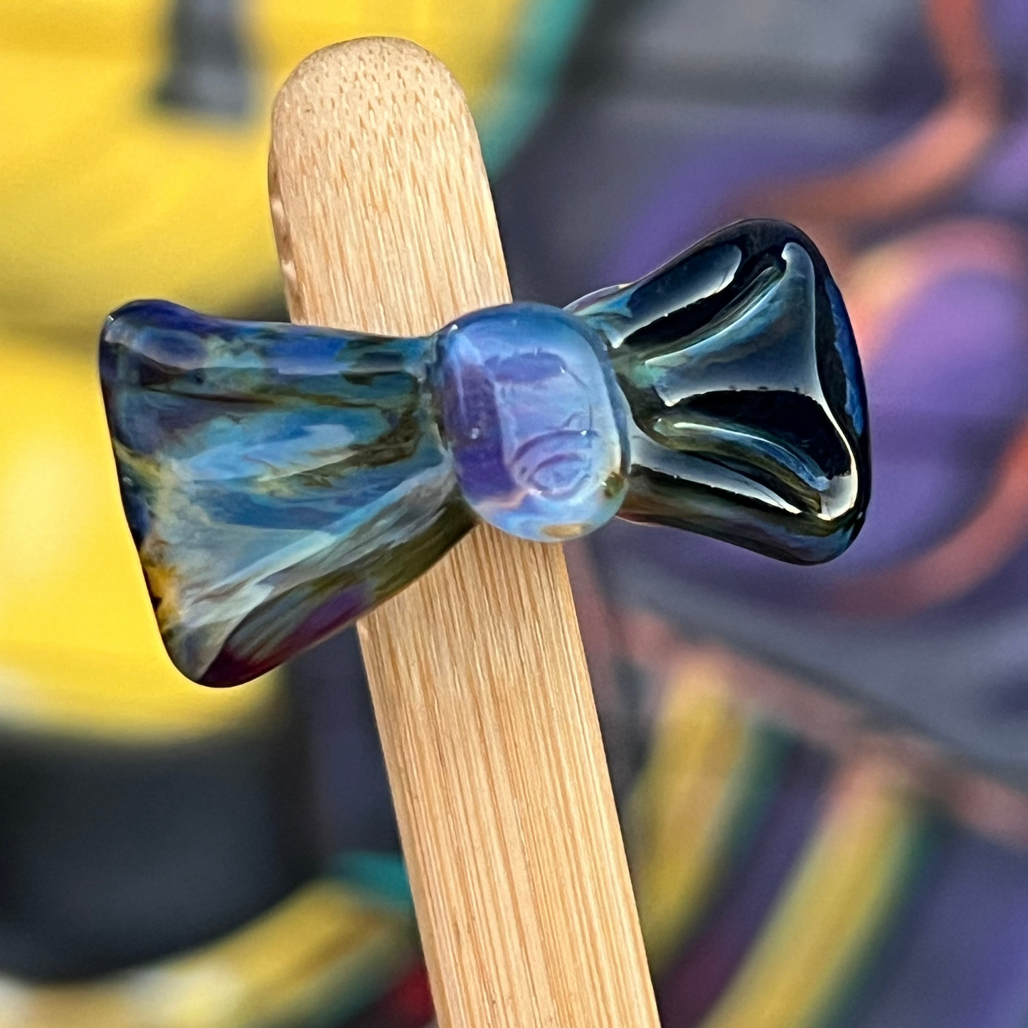 Sakibomb Bow Glass Ring  #1 Size 8.5