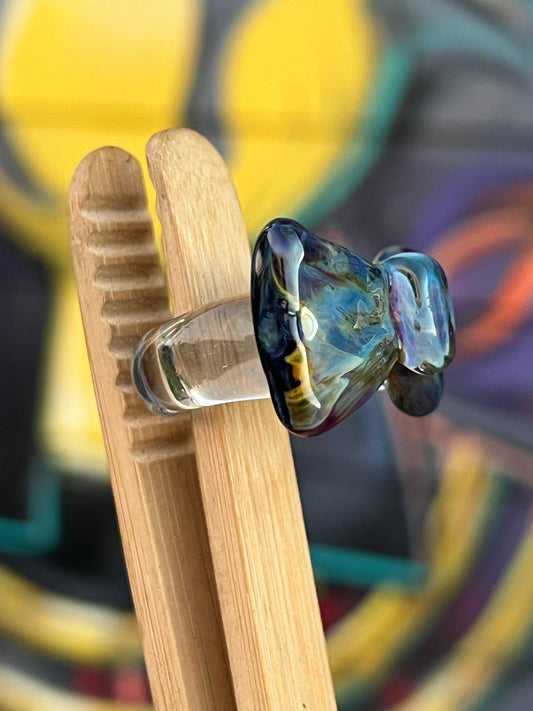 Sakibomb Bow Glass Ring  #1 Size 8.5