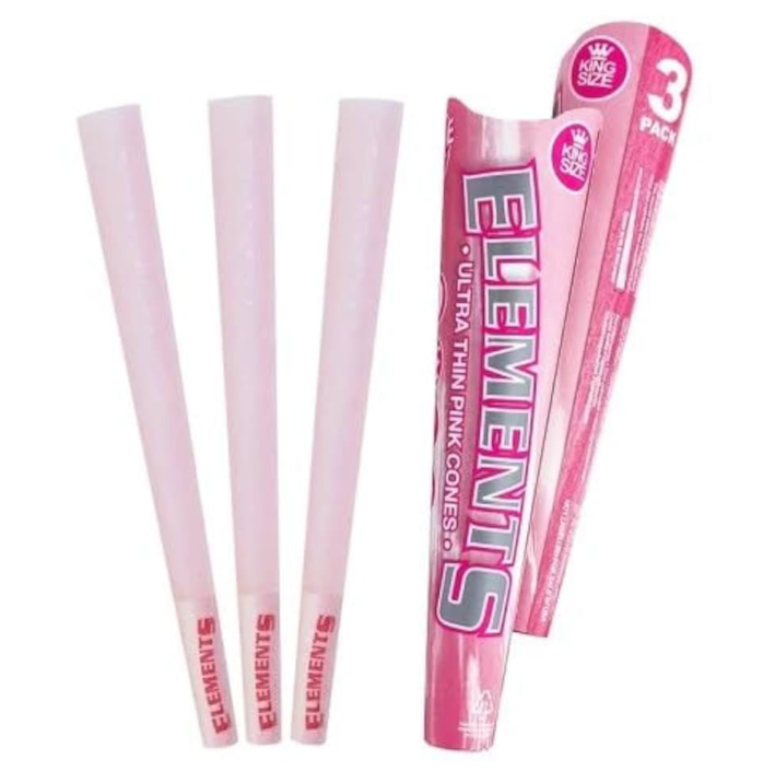 Kingsize Elements Pink Cones 3 Pack