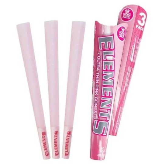 Kingsize Elements Pink Cones 3 Pack