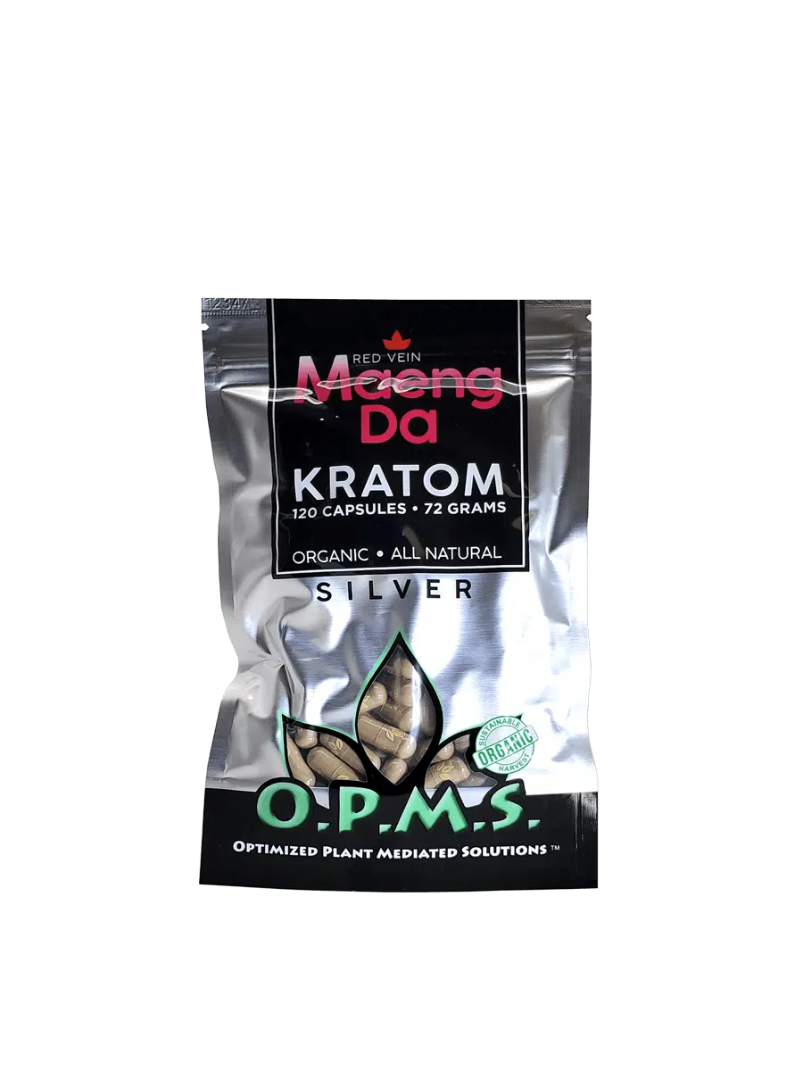 OPMS Red Vein Maeng Da Kratom-120 ct
