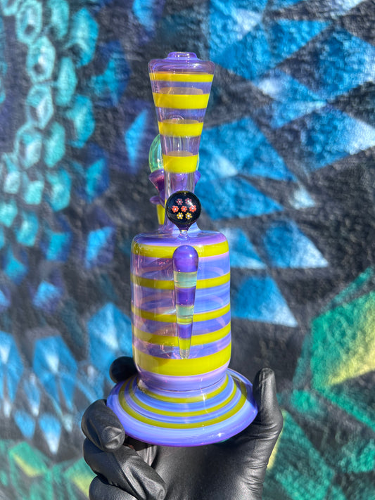 Smiley 8 Inch Purp and Green Claw
