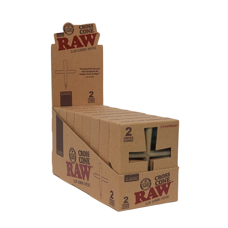 Raw Cross Cones 2 PK