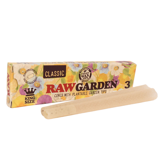 Raw Garden Cones with Plantable Tips (King Size)