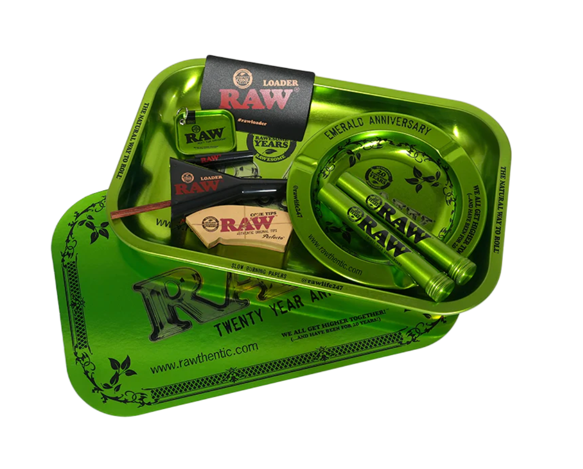 Raw Emerald Anniversary Set