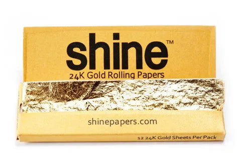 Shine 24K Gold Rolling Papers 12 Pack