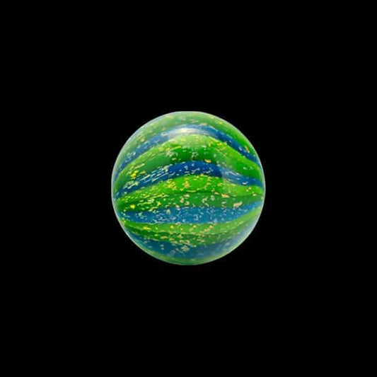 Terporium 19mm Green Dichro Swirl  Marble