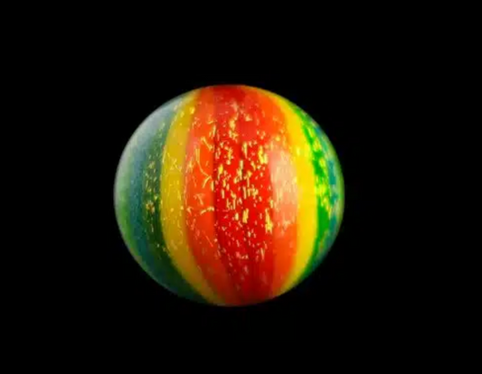 Terporium 19mm Rainbow Dichro Marble