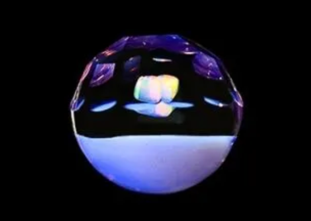 Terporium Faceted Top Marble with Opal