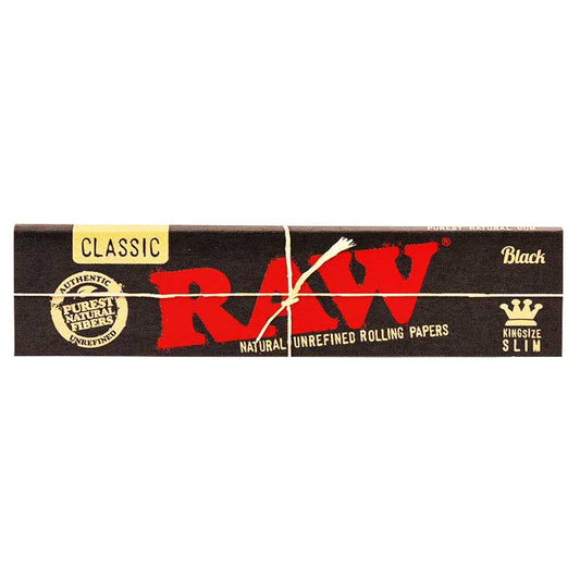Raw Kingsize Slim Black Rolling Papers
